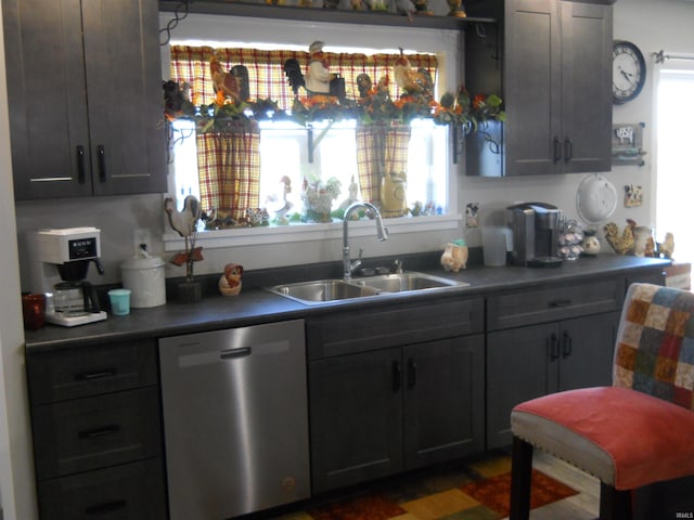 kitchen featuring dishwasher and sink