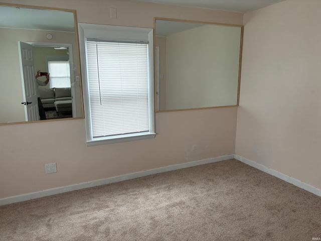 view of carpeted empty room