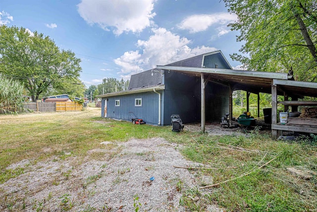 view of rear view of property