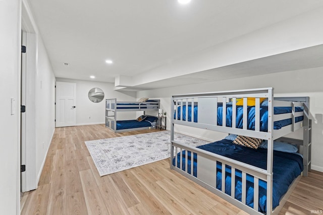 bedroom featuring hardwood / wood-style floors