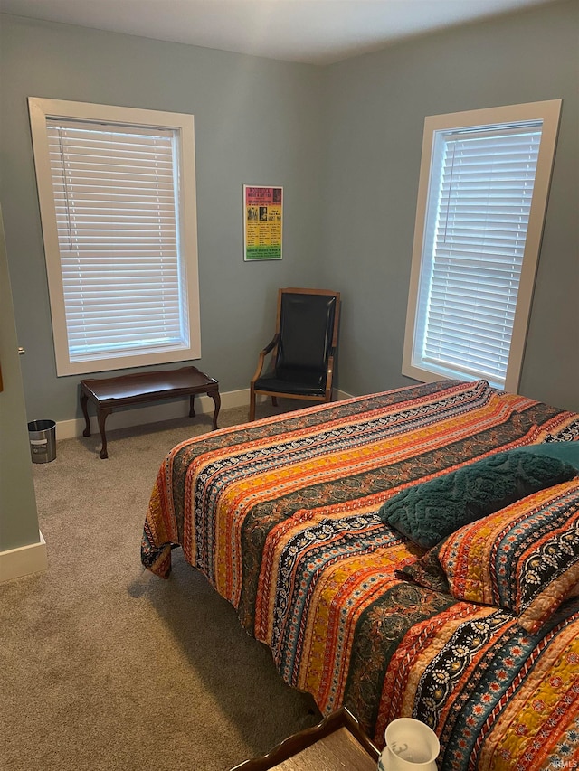 bedroom featuring carpet flooring