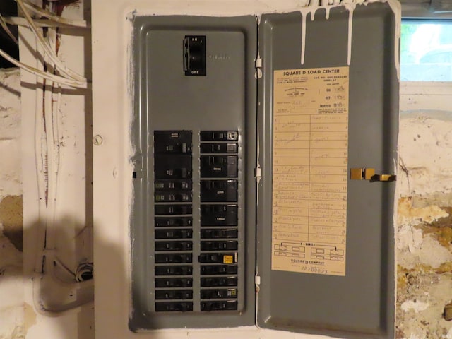 utility room with electric panel