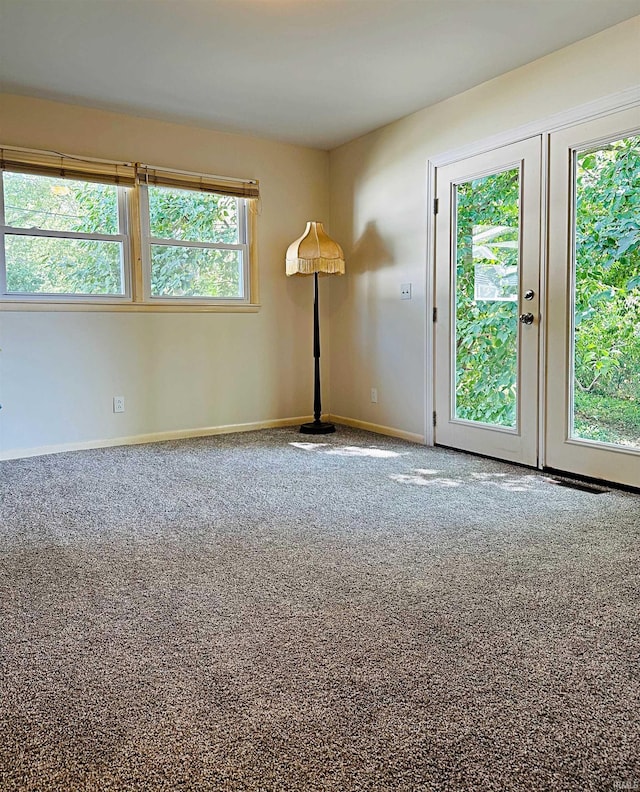 spare room featuring carpet floors