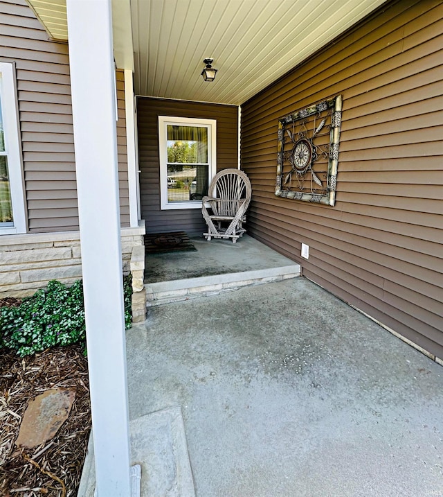 view of patio with covered porch