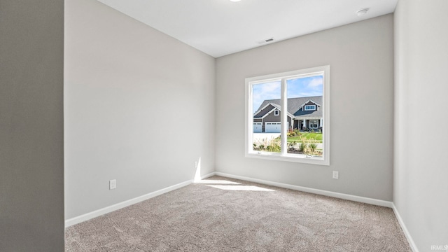 view of carpeted empty room