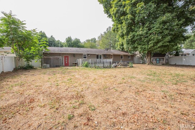 view of rear view of property