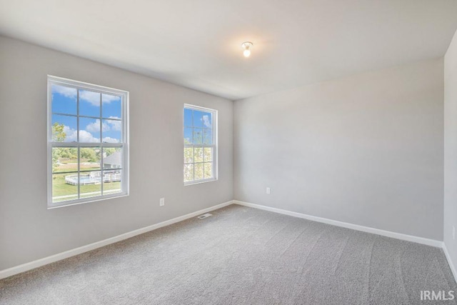 view of carpeted empty room