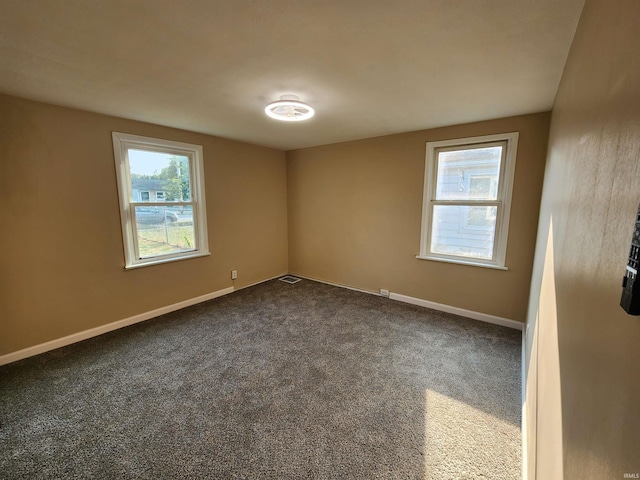 view of carpeted empty room