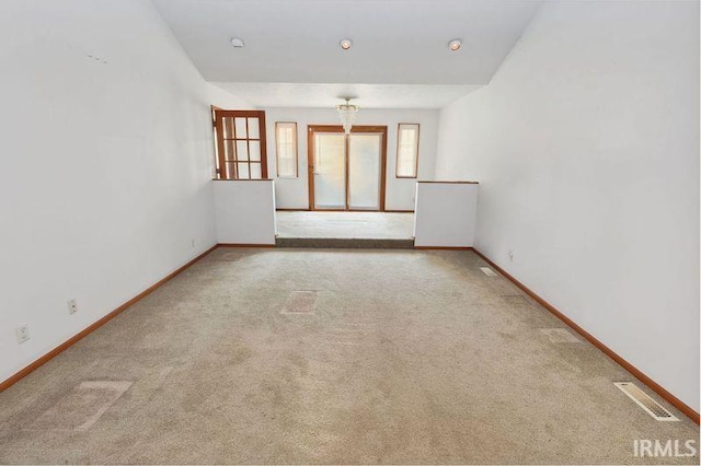 view of carpeted empty room