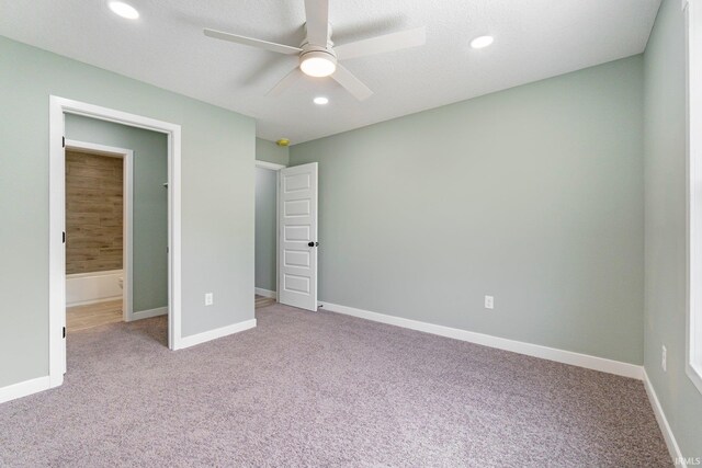 3615 Lindbergh Blvd, Fort Wayne, IN 46806 - unfurnished bedroom with carpet flooring, baseboards, recessed lighting, and a ceiling fan