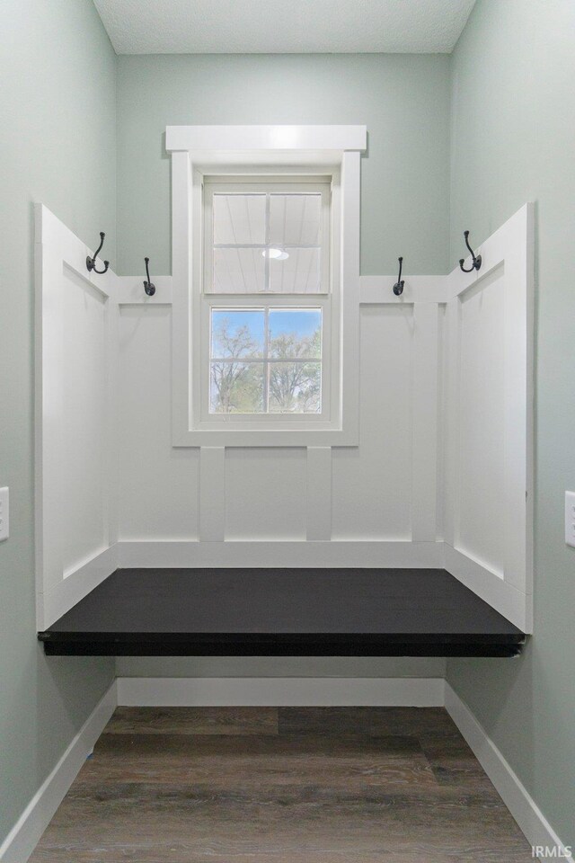 3615 Lindbergh Blvd, Fort Wayne, IN 46806 - mudroom featuring dark wood-style floors and baseboards
