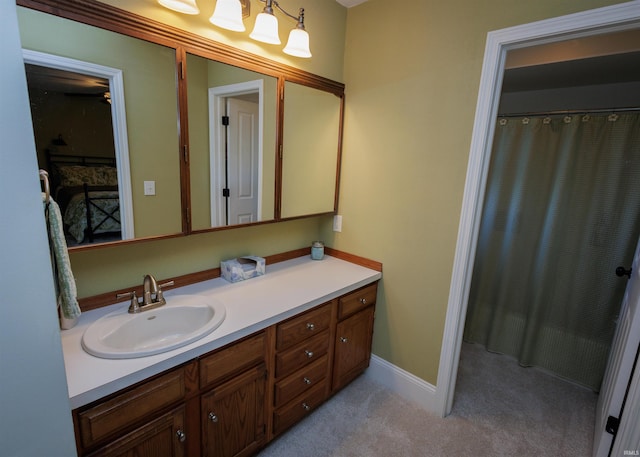 bathroom featuring vanity