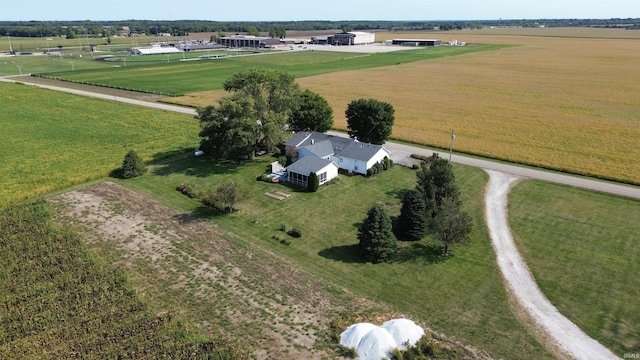 bird's eye view featuring a rural view