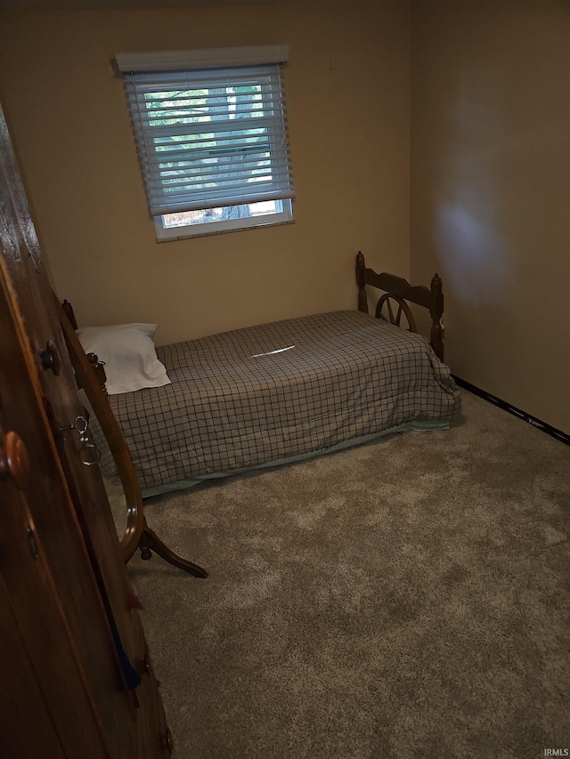 unfurnished bedroom featuring carpet flooring