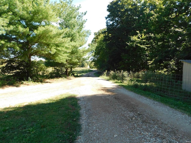 view of road