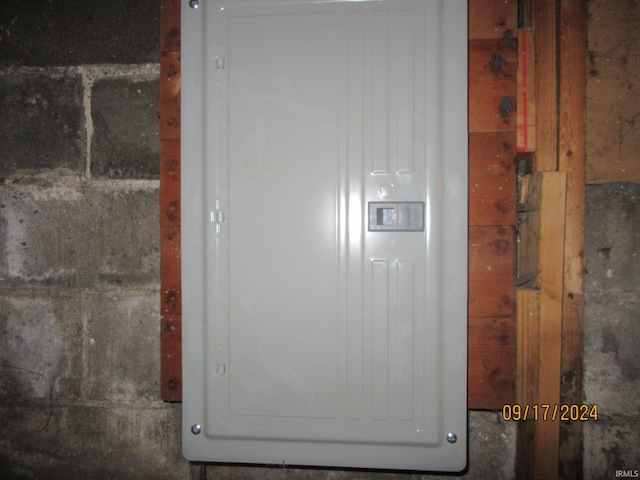 utility room with electric panel