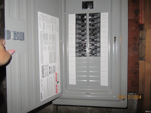 utility room with electric panel