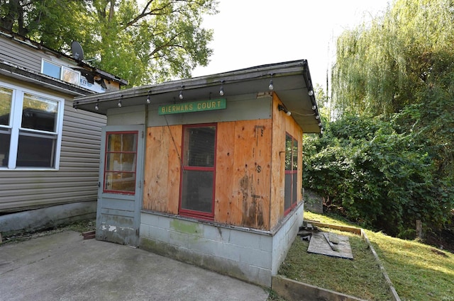 view of rear view of property