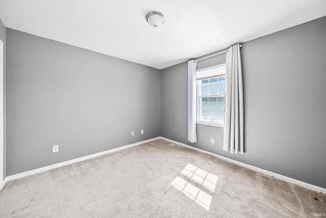 view of carpeted empty room