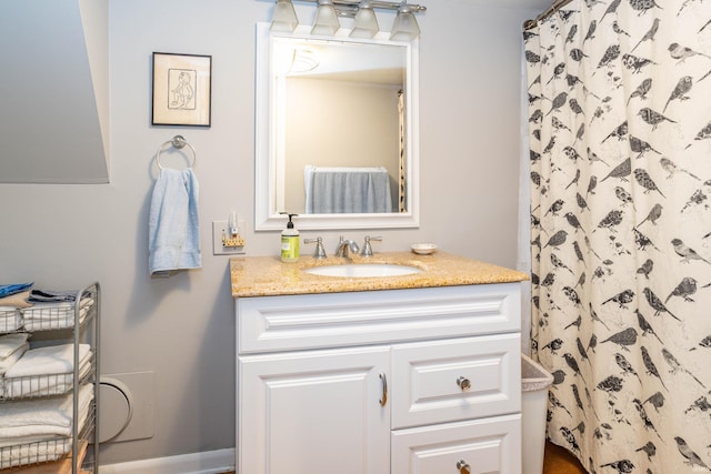 bathroom featuring vanity