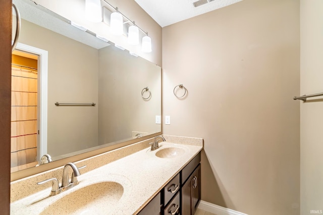 bathroom with vanity