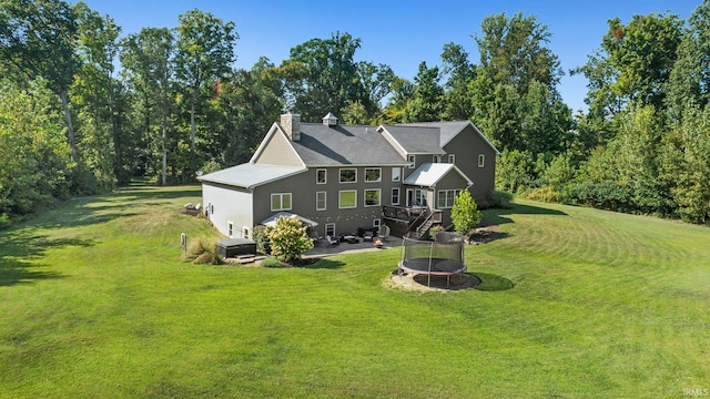 exterior space with a front yard