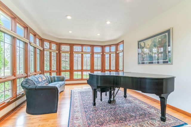 interior space featuring light hardwood / wood-style flooring