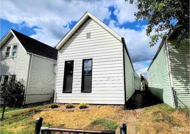 view of rear view of property