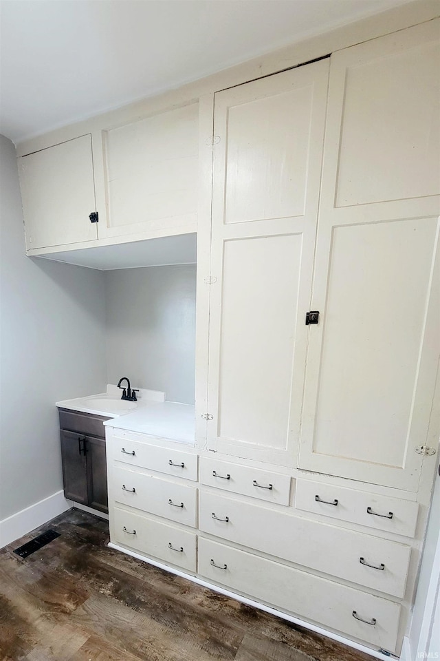 closet featuring sink