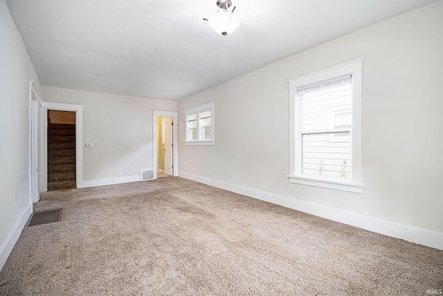 view of carpeted empty room