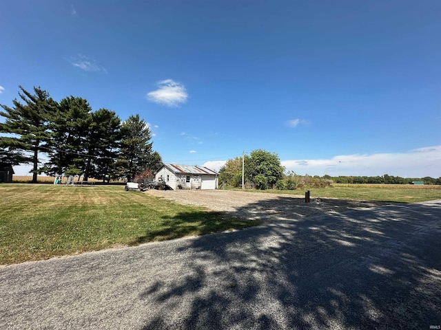 view of street featuring a rural view