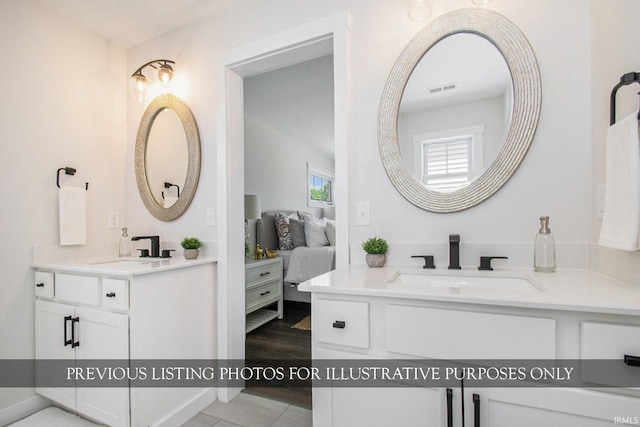 bathroom featuring vanity