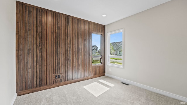 view of carpeted empty room