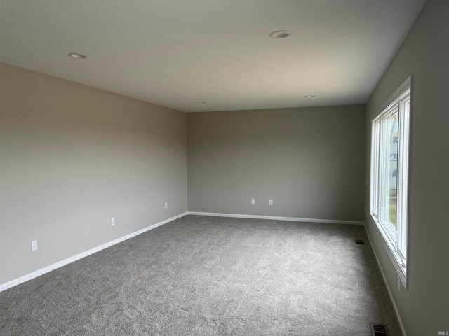 carpeted spare room with a healthy amount of sunlight