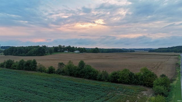 exterior space featuring a rural view