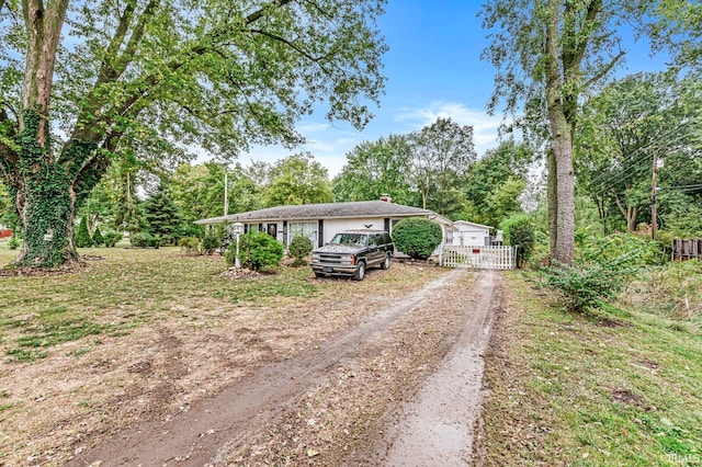 view of front of home