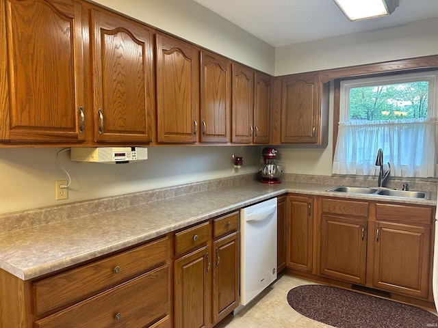 kitchen with dishwasher and sink