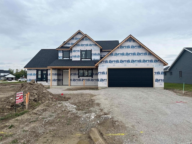 view of unfinished property