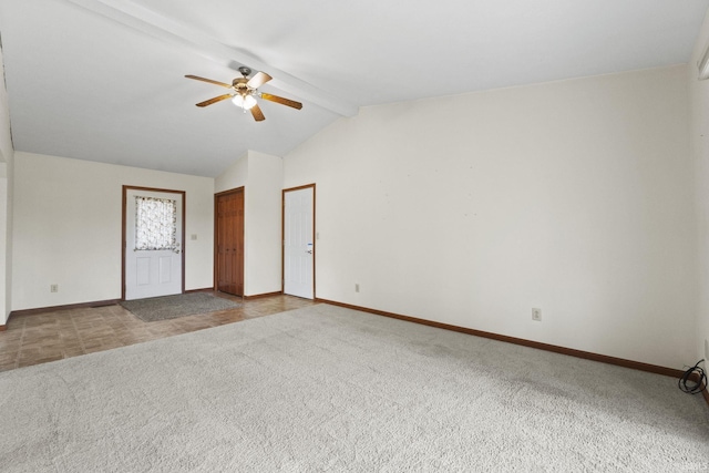 52 Ems B40A1 Ln, Leesburg, IN 46538 - carpeted empty room featuring a ceiling fan and baseboards