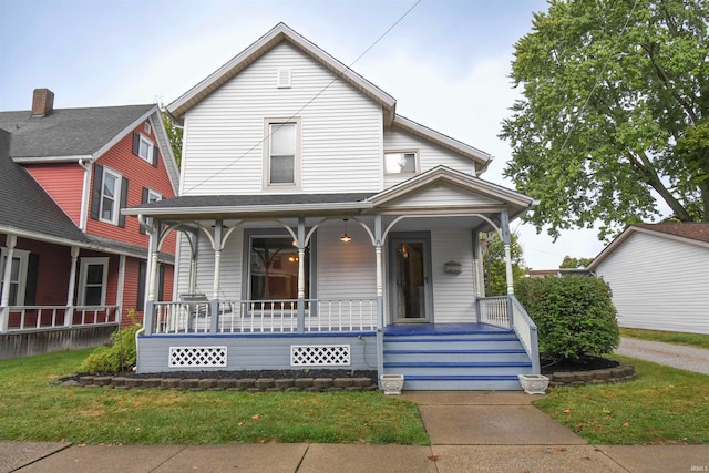 view of front facade with a porch