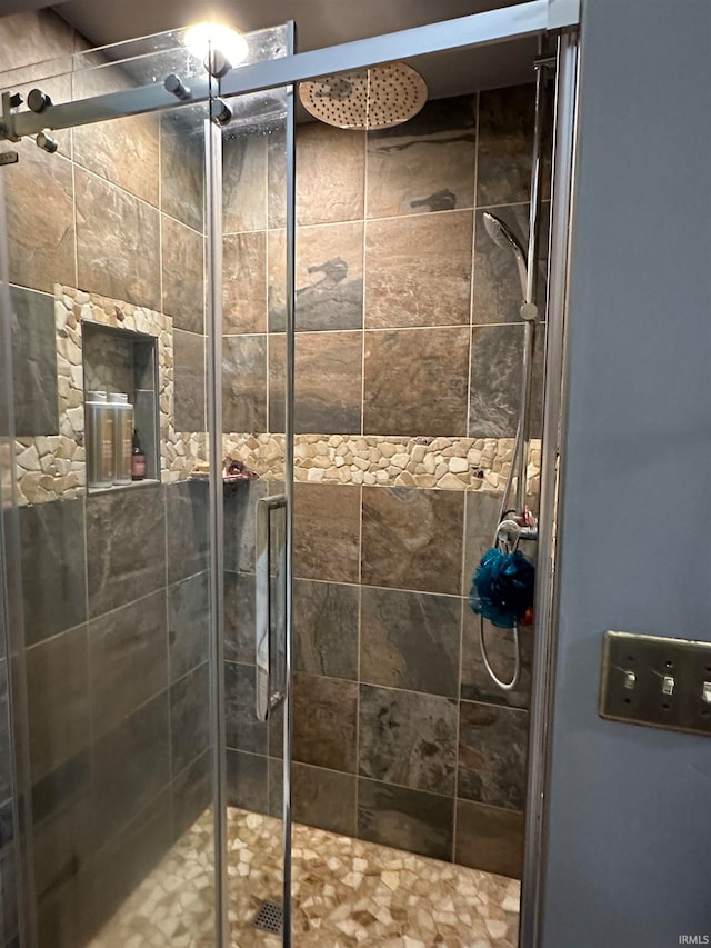 bathroom with walk in shower