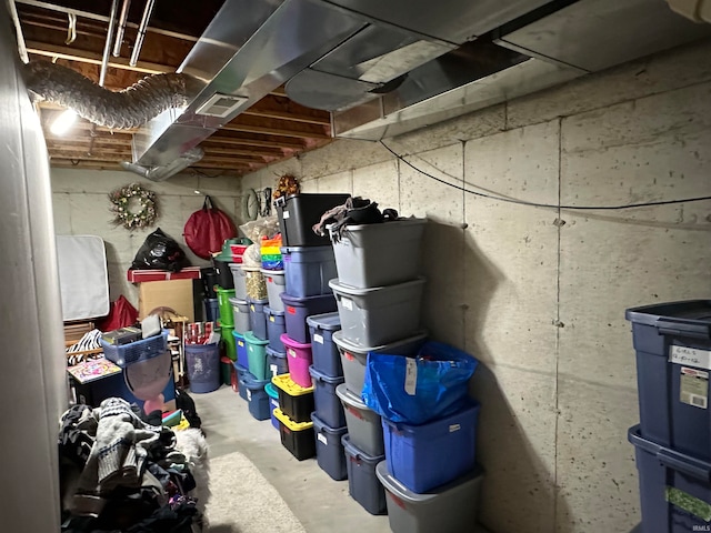 view of storage room