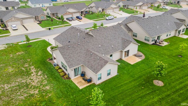 bird's eye view featuring a residential view