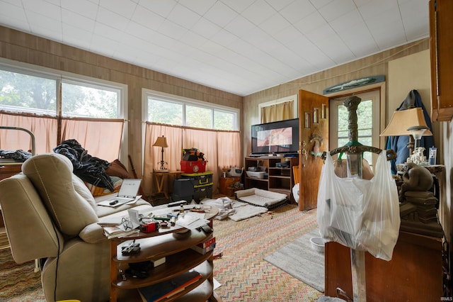 living room with a wealth of natural light