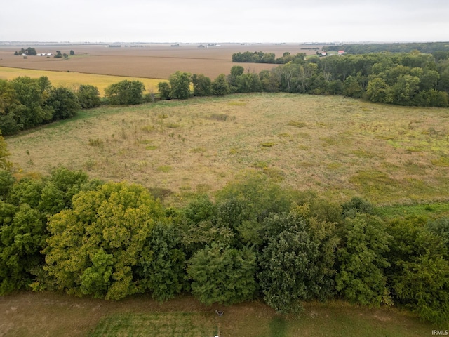 aerial view featuring a rural view