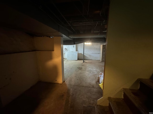 view of basement