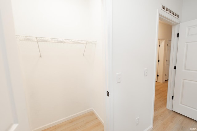 interior space with light wood-type flooring