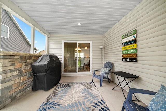 view of sunroom / solarium