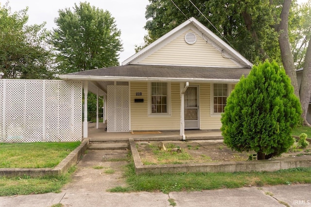 view of front of house with a porch