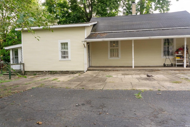 view of back of property